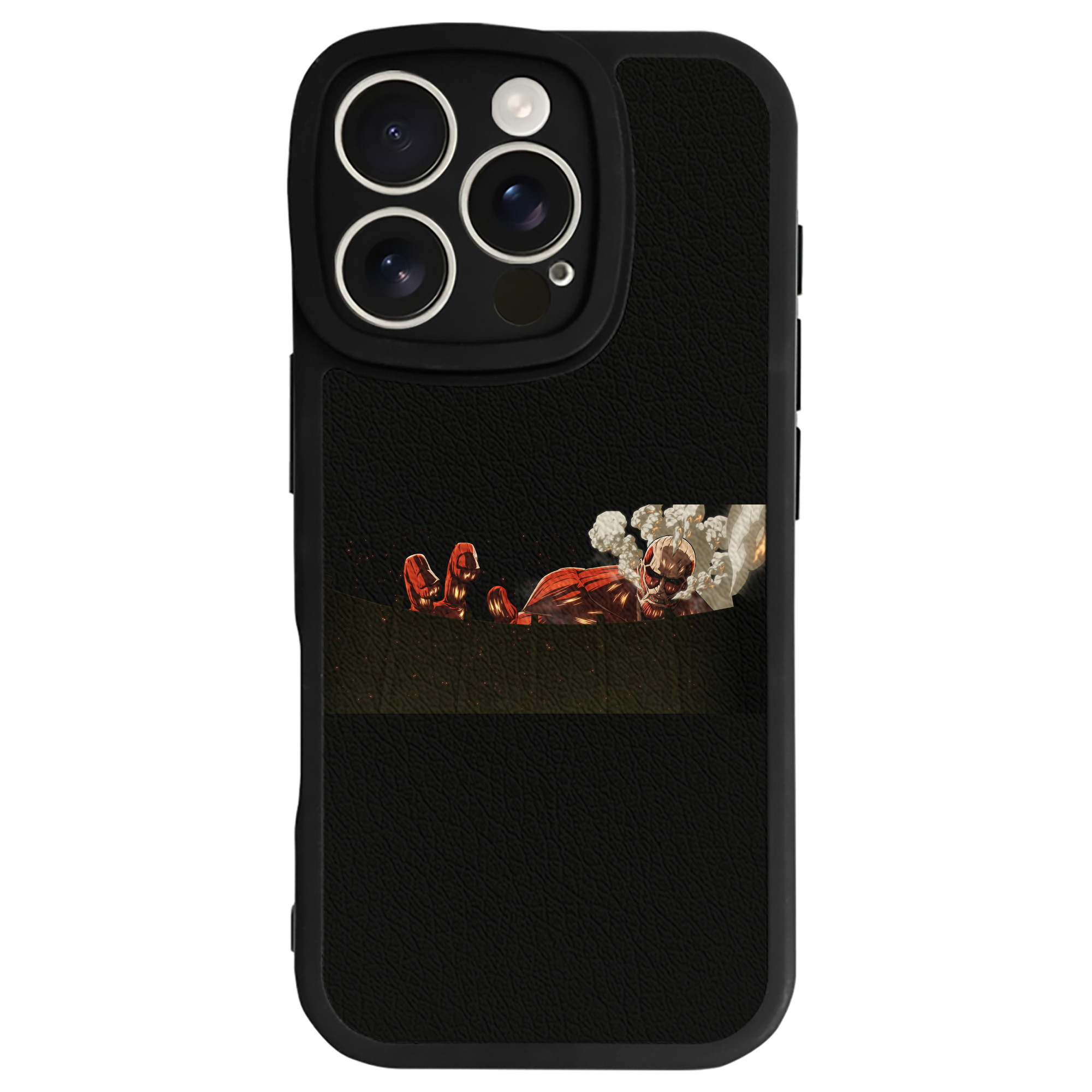 （画像用） 進撃の巨人 Attack on Titan 【iPhone 16シリーズ対応】シリコンスマホケース（レザー調） 材質：シリコン